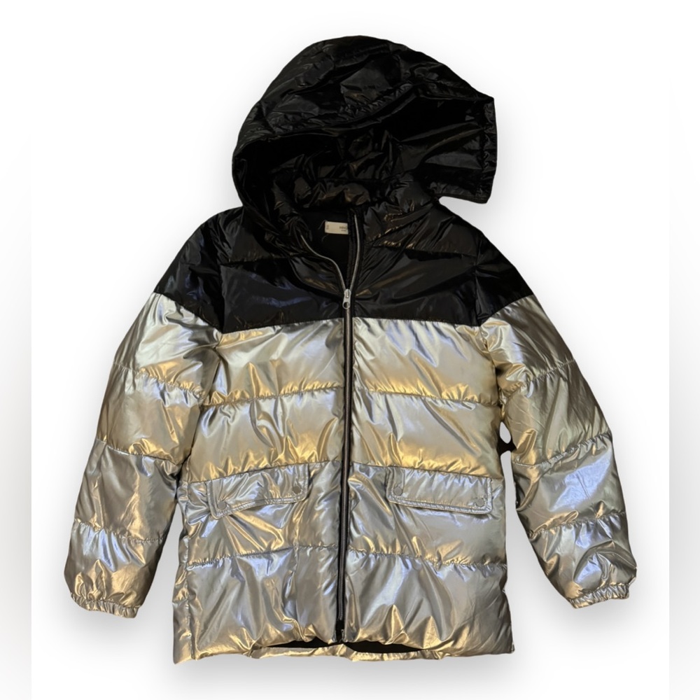 Mango girls metallic puffer